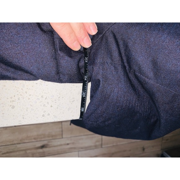 Johnston Murphy Mens Puffer Jacket Hooded Navy Blue Quilted Winter Size M - Picture 8 of 9